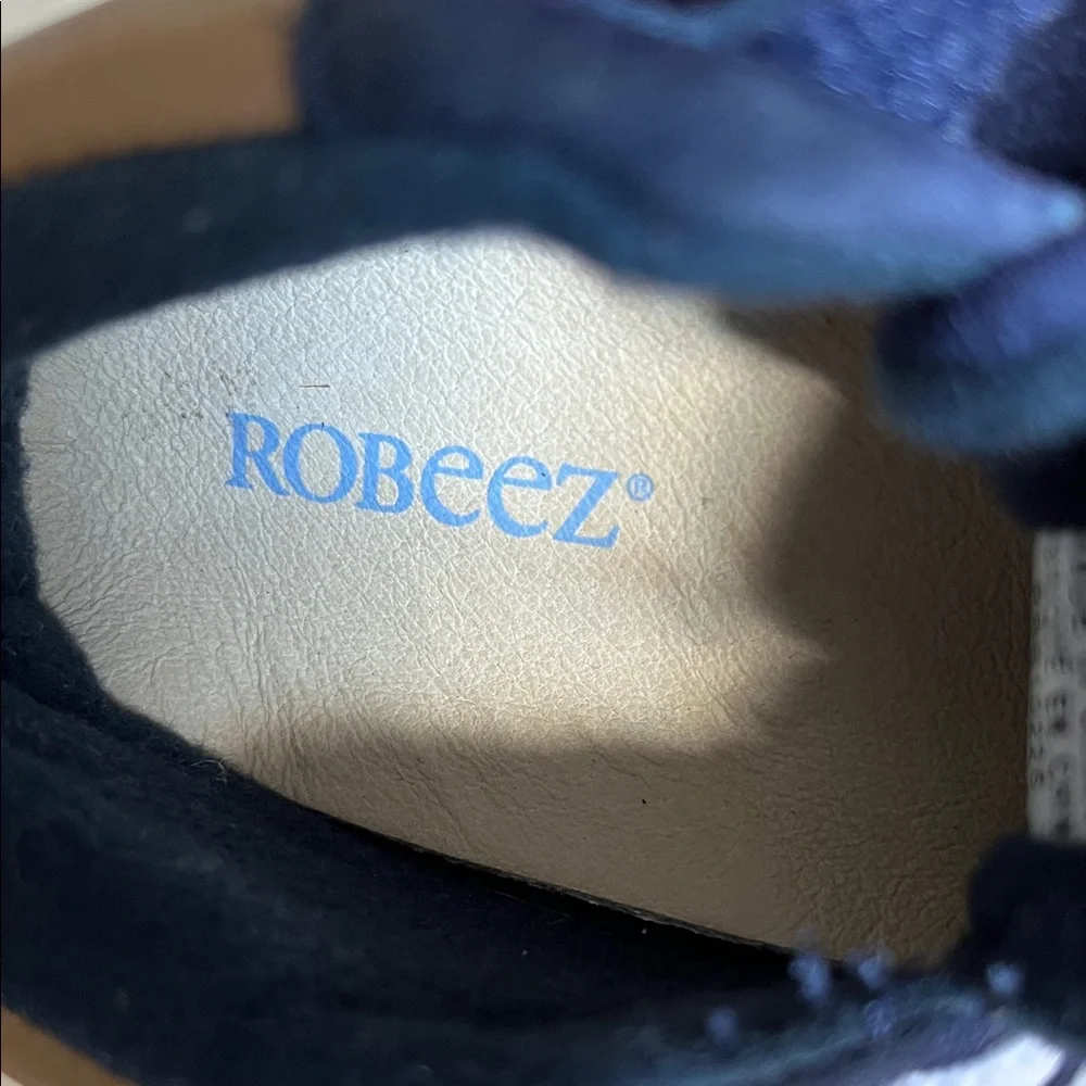 Cozy Navy Baby Walkers with White Trim